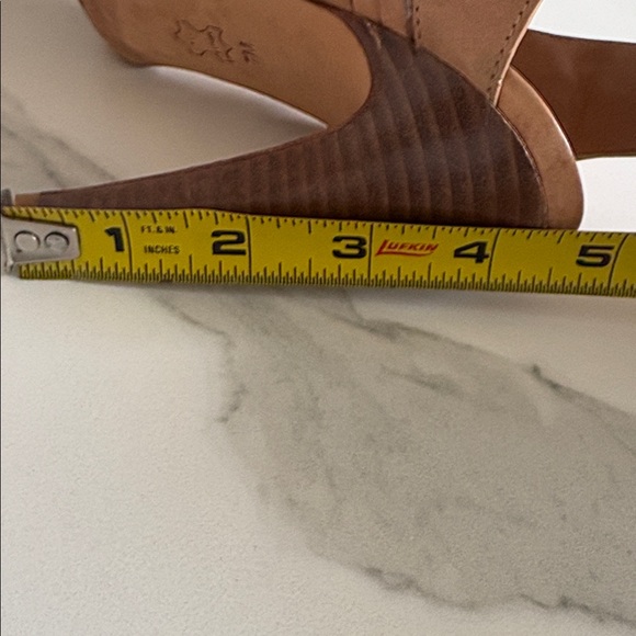 Tory Burch Woven Leather Slingback Sandals in Tan Brown - Picture 5 of 5